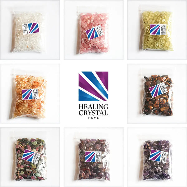 Natural Crystal Gemstone Chips for Decoration & DIY Jewelry Healing Crystal Home